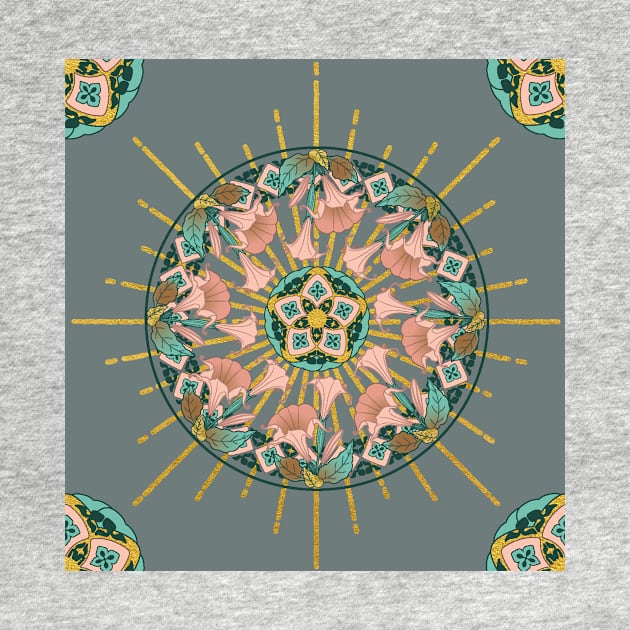 Angel's Trumpet Mandala by Pamelandia